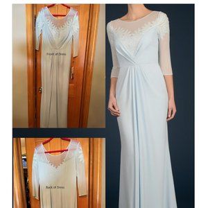 Daymor Couture, Light Blue Floor Length Gown, Size 8